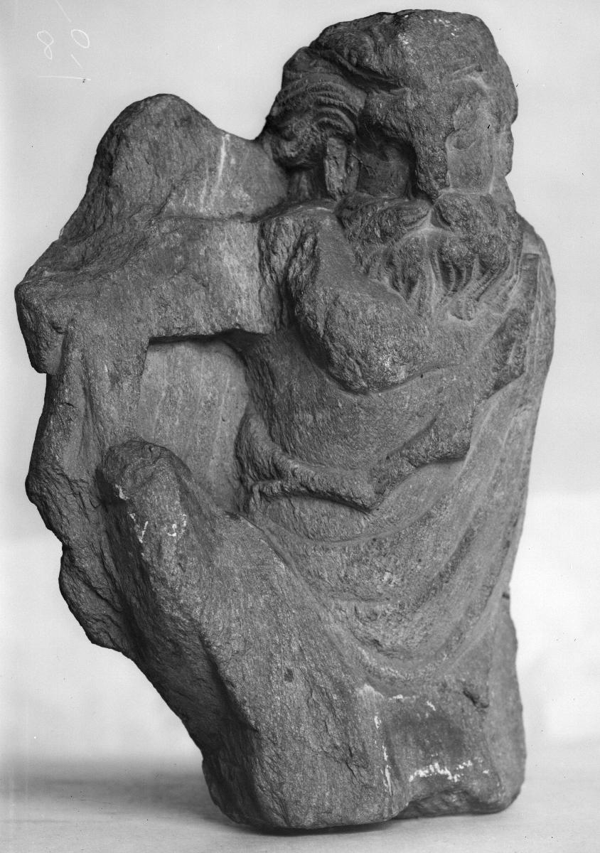 Geflügelter Genius/Atlant mit Bart (Fragment)