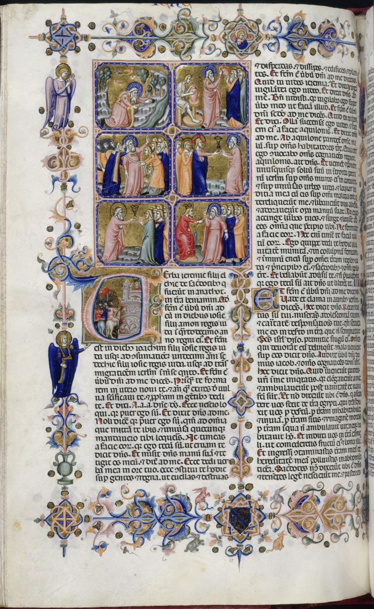 Sechs Begebenheiten aus dem Leben Jeremias (folio 277 verso der "Hamilton-Bibel")