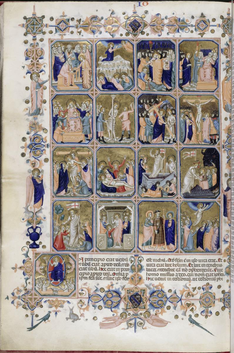 Passion Christi und Jüngstes Gericht (folio 400 verso der "Hamilton-Bibel")