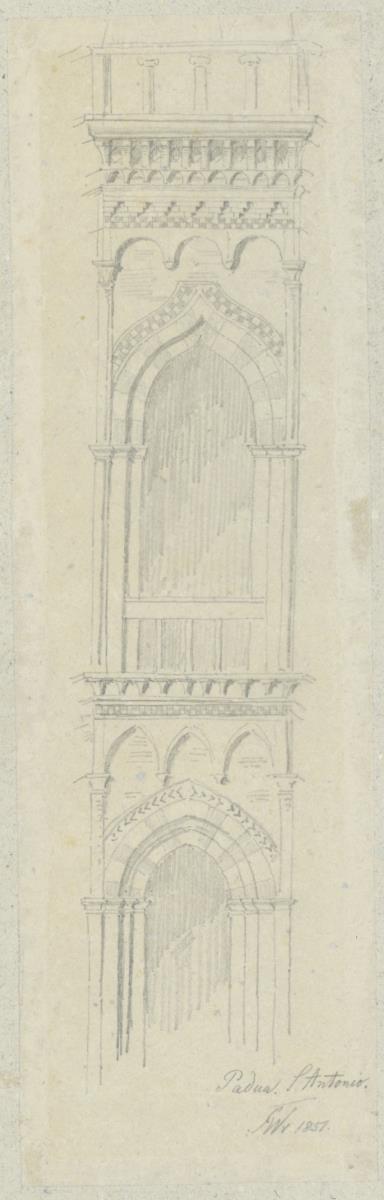 Skizzenbuch Italienreise, Padua, Sant'Antonio