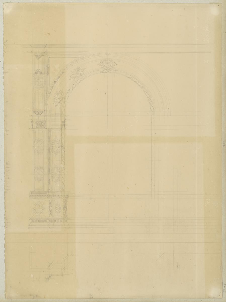 Skizzenbuch Italienreise, Florenz, Loggia del Bigallo