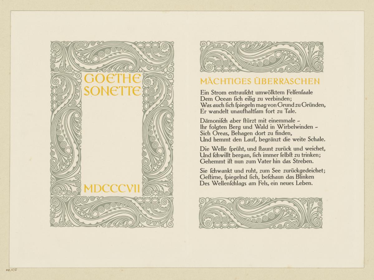Goethe Sonette