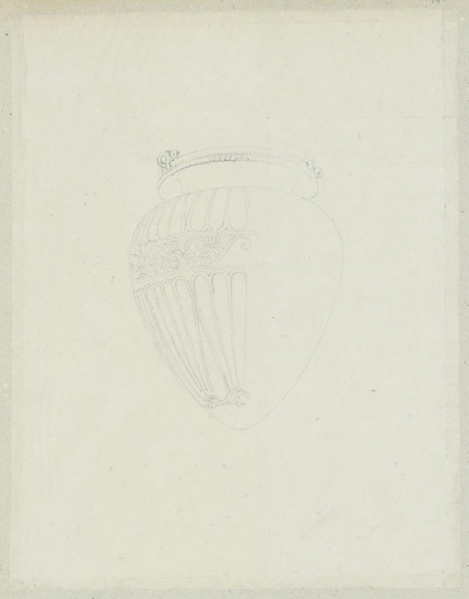 Skizzenbuch Italienreise, unbezeichneter Ort, Vase