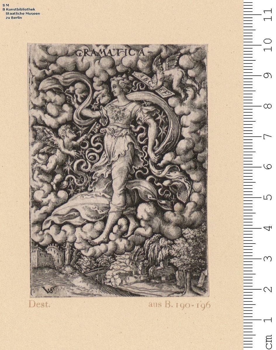 (5) 2 Bl. einer Folge: freie Künste, Arithmetria, Gramatica; aus: B. 190-196.