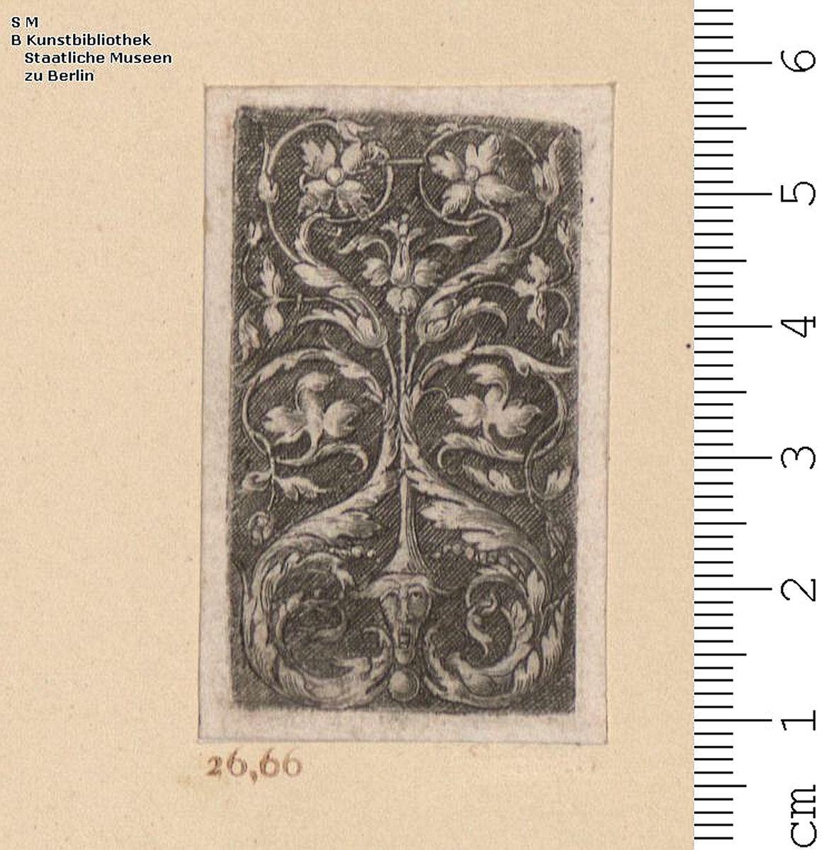 (1) Kleinmeister, Unbenannte: 6 Blatt Hochfüllungen.