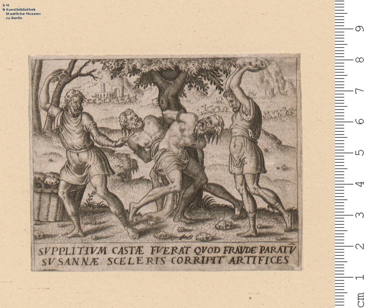 (1) Darstellungen aus der Geschichte von Susanna und Daniel, meist bez: A D B 1570.
