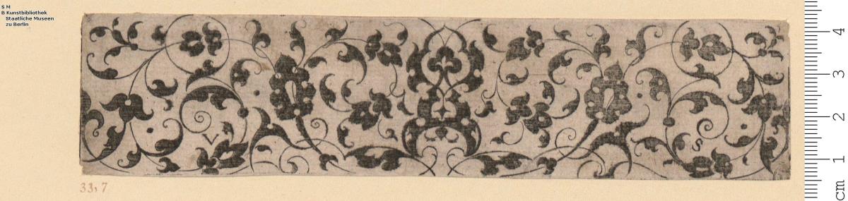 (10) 1 Blatt Querfüllung mit Mauresken