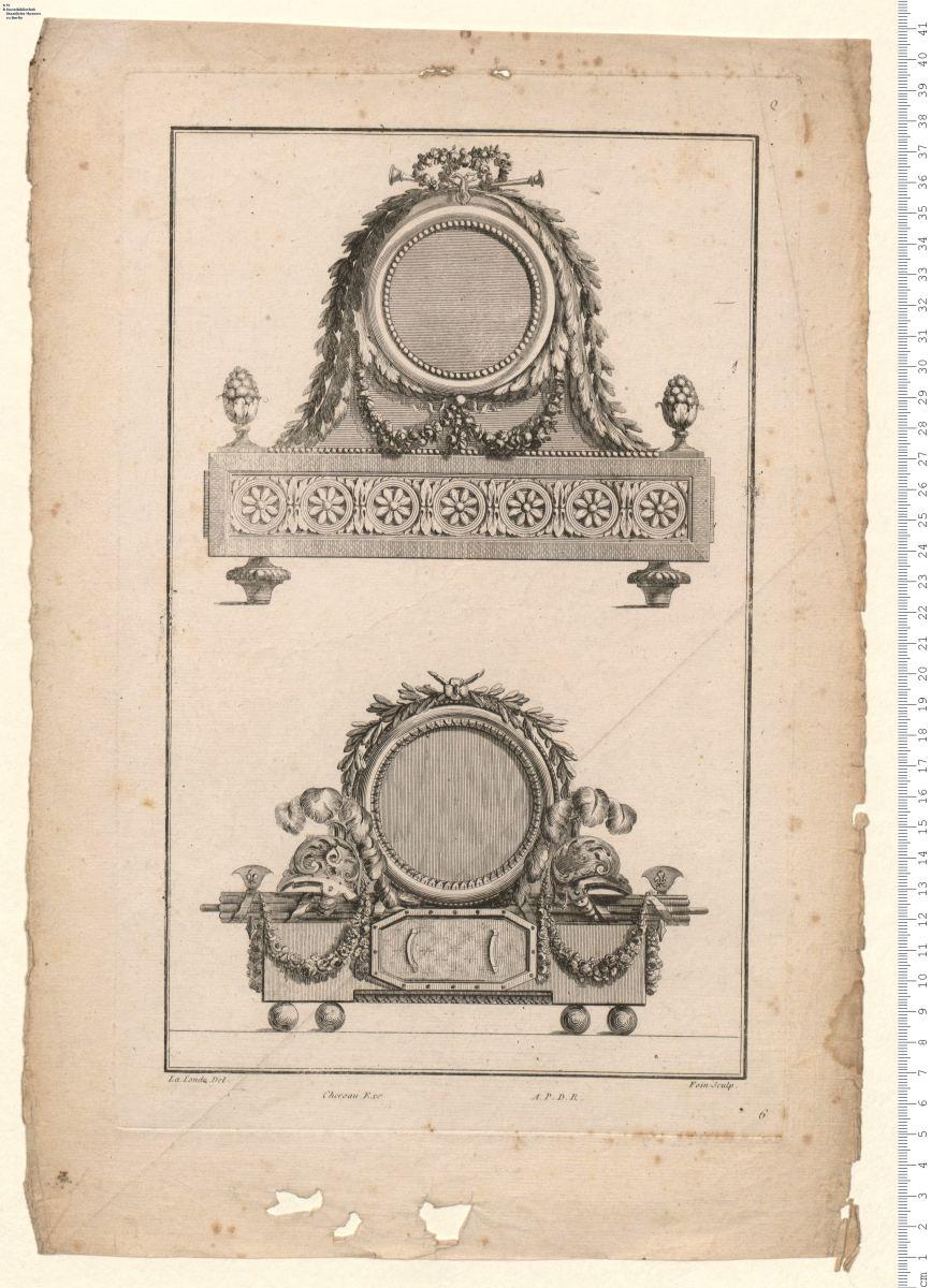 (12) Cahier 16 (Q): ... Feux, Cartels de Pendules, Barométres ...