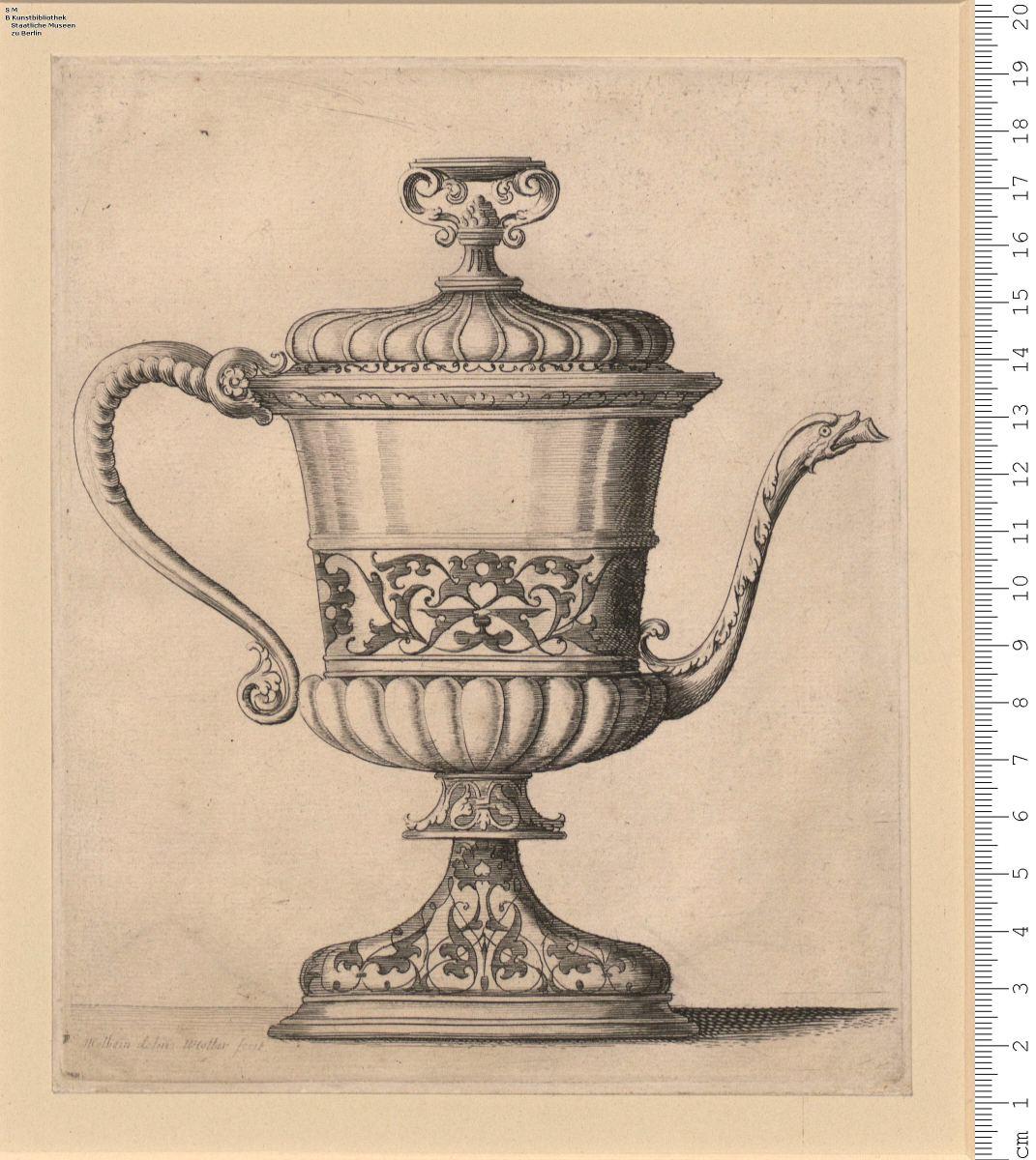 10 Blatt Gefäße nach Holbeins Zeichnungen in der ehemaligen Arundelsammlung