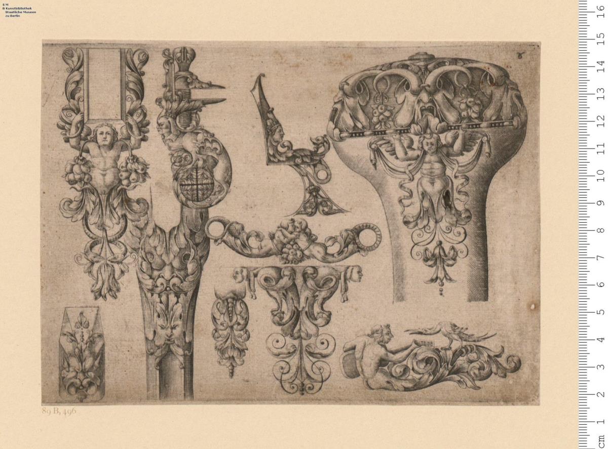 7 Blätter einer Folge: Plusieurs Models des plus nouuelles maniers qui sont en usage en l'Art d'Arquebuzerie ... Le tout tiré des Ouurages de Thuraine et le Hollandois Arquebuziers