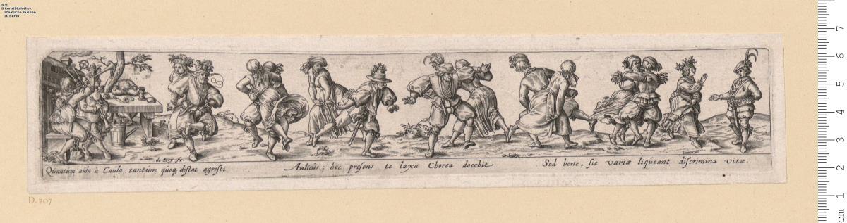(4) Bauerntanz, nach H. S. Beham, bez: Jo Theodor de Bry^B4 fe. et ex.