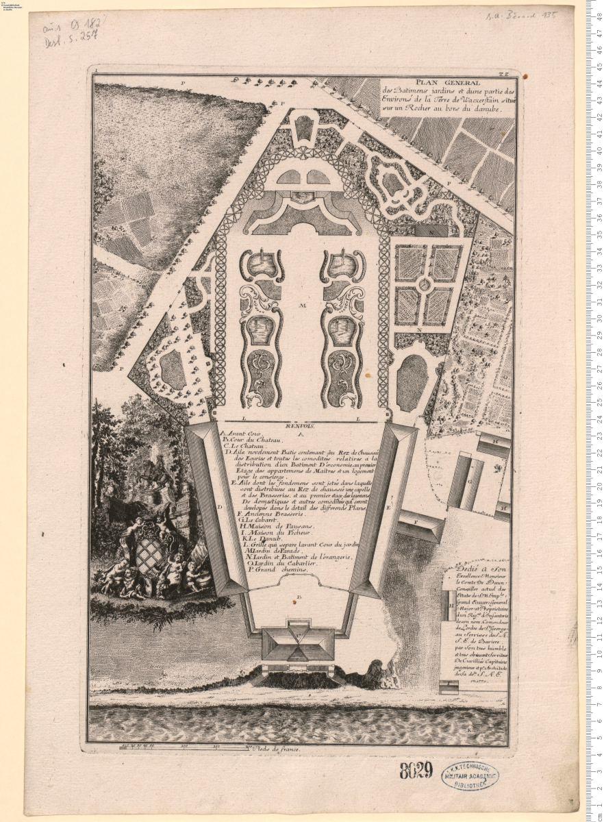 Folge ZZ, Blatt 1: Plan General des Batimens jardins ...