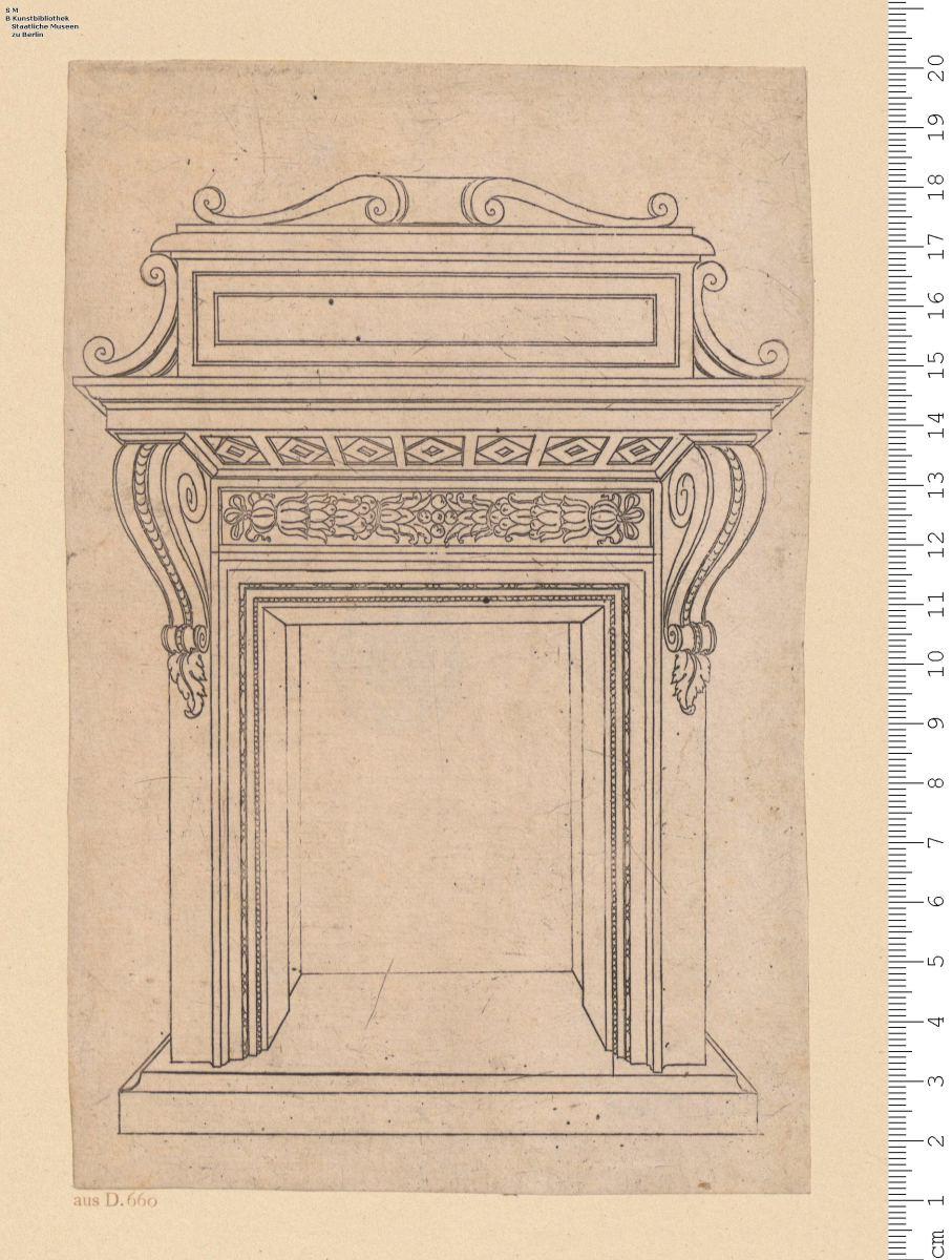 Kamin, angeblich aus dem Palazzo Farnese.