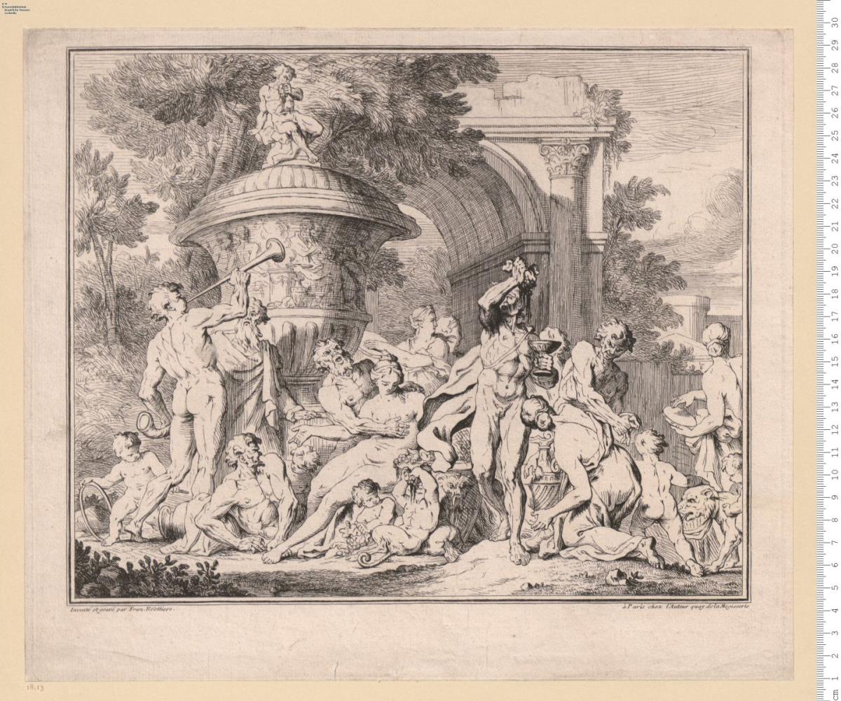 Bacchanale, bez: Inventé et gravé par Fran. Roëttiers à Paris chez l'Auteur ...