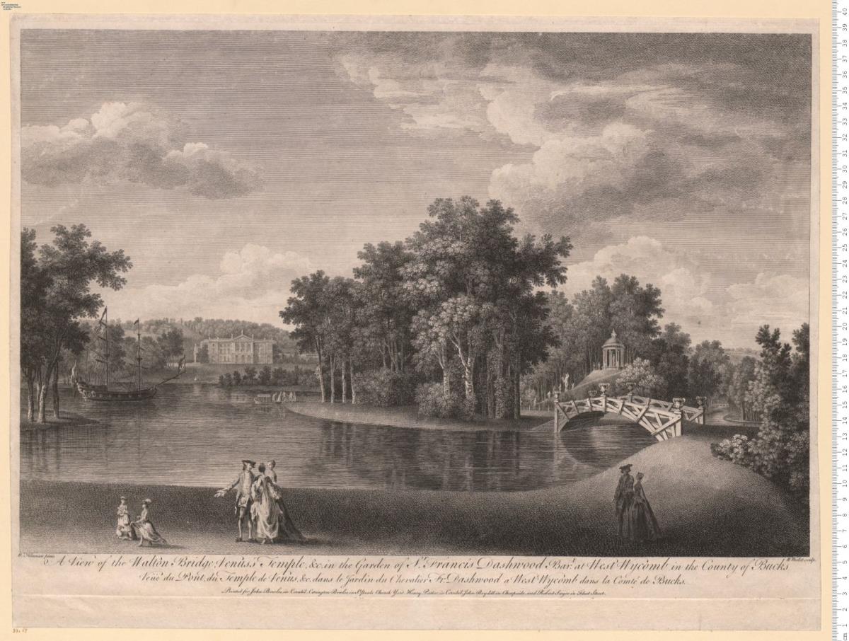 A View of ... the Garden of S.r Francis Dashwood ... in the County of Bucks. W. Hannan pinx. W. Woollett sculp.