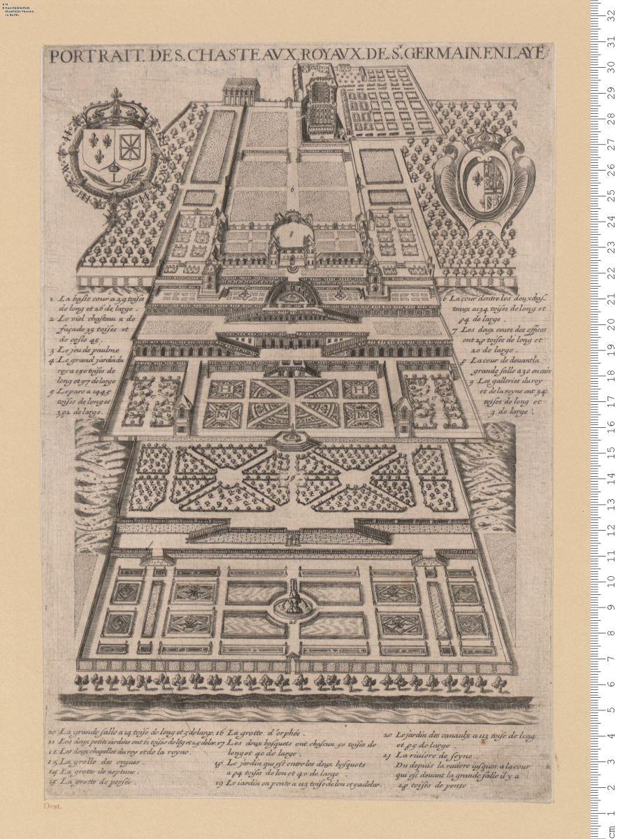 Portrait . Des . Chasteavx . Royavx . De . Sainct . Germain. En . Laye.
