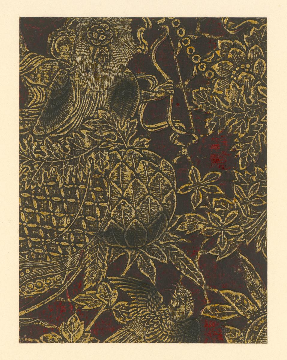 Japanisches Goldlederpapier (Kinkawagami 金革紙)