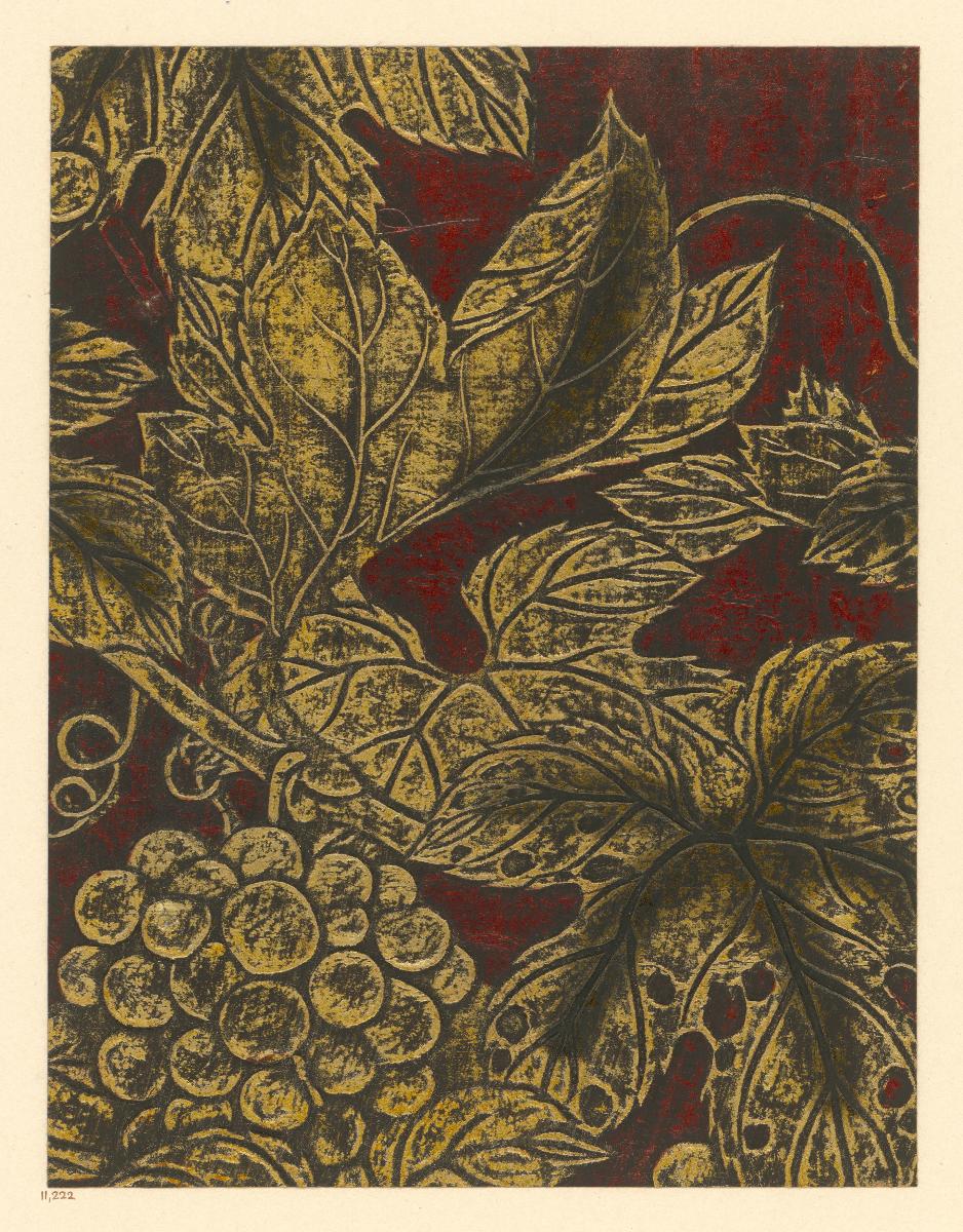 Japanisches Goldlederpapier (Kinkawagami 金革紙)