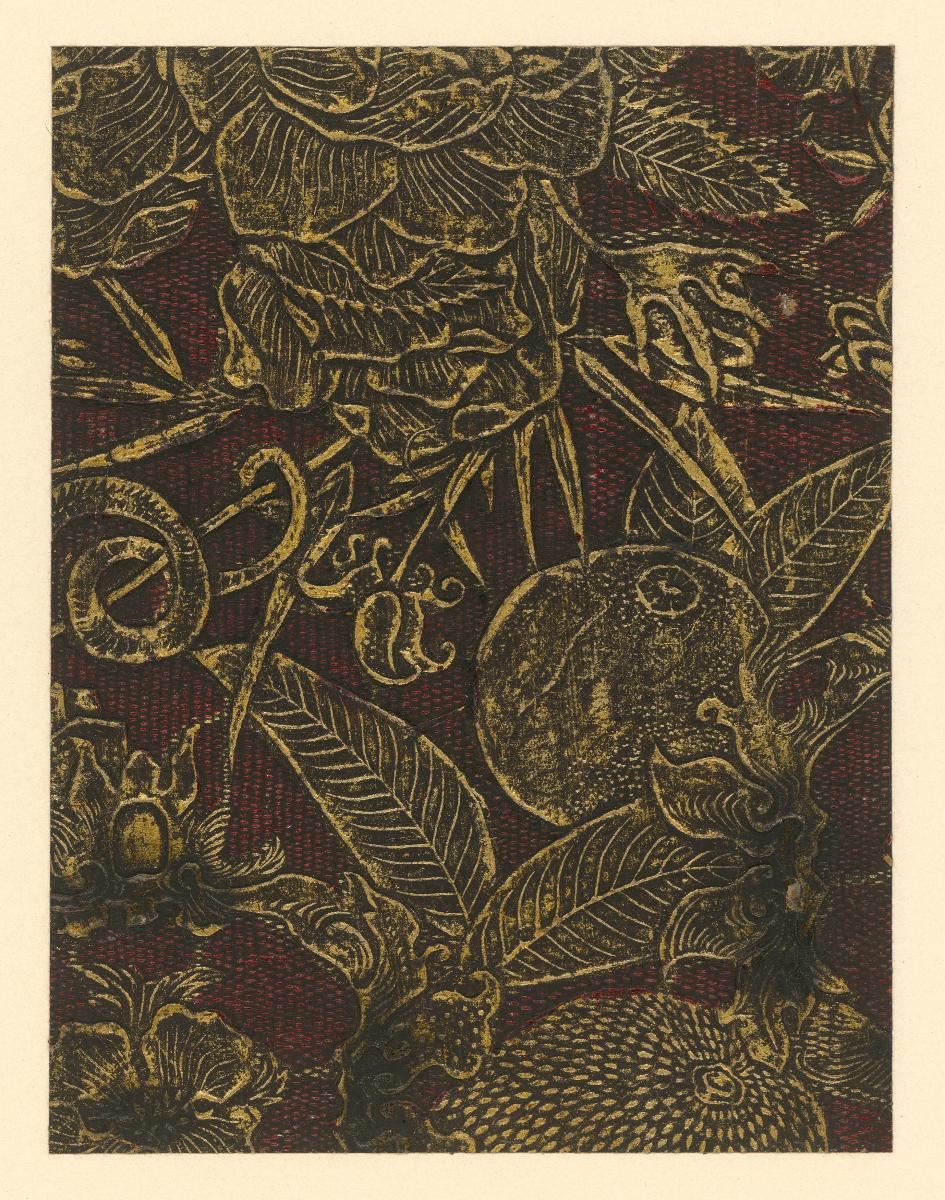 Japanisches Goldlederpapier (Kinkawagami 金革紙)