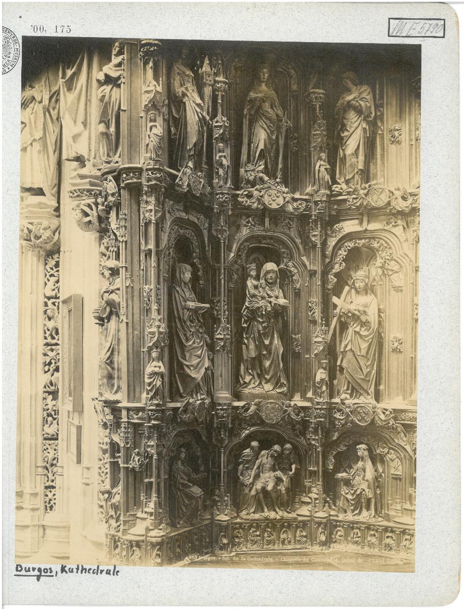 Burgos, Kathedrale, Konnetabel-Kapelle, Altar der Heiligen Anna, Detail