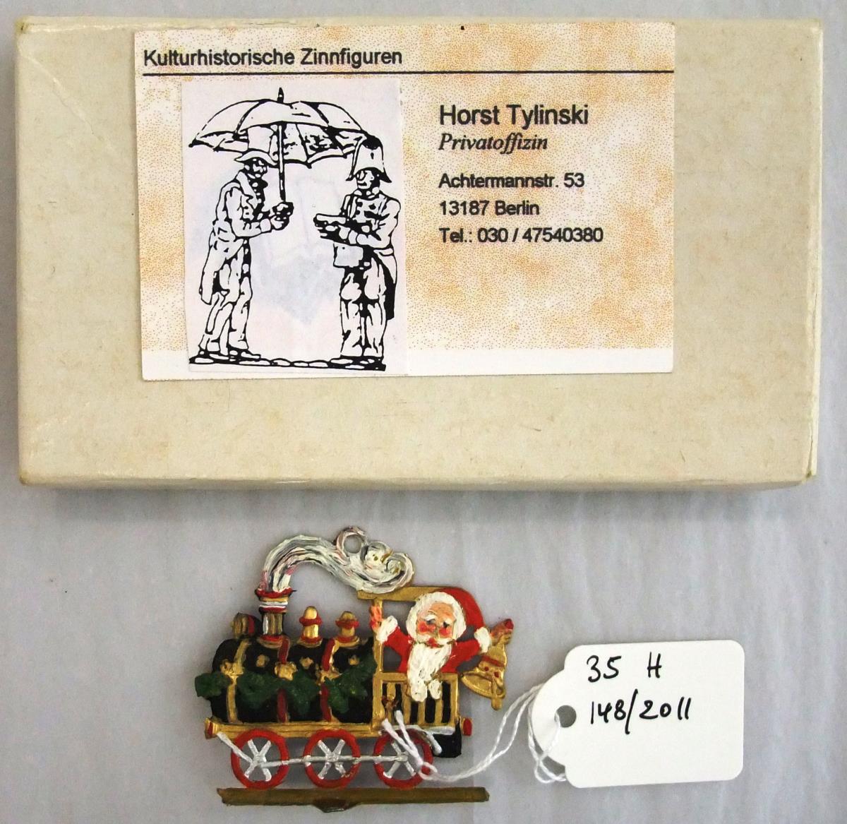 Lokomotive mit Weihnachtsmann