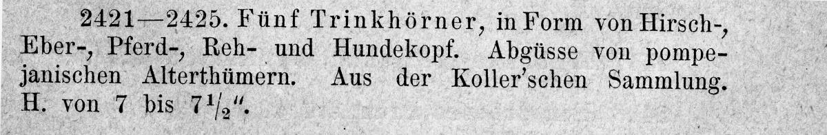 Abguss nach einem pompejanischen Rhyton mit Eberkopf (modern)