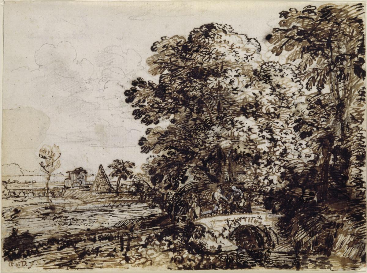 Landschaft mit der Flucht nach Ägypten