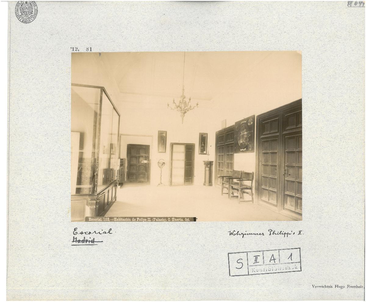 Madrid, San Lorenzo de El Escorial, El Escorial, Palast, Zimmer von Felipe II