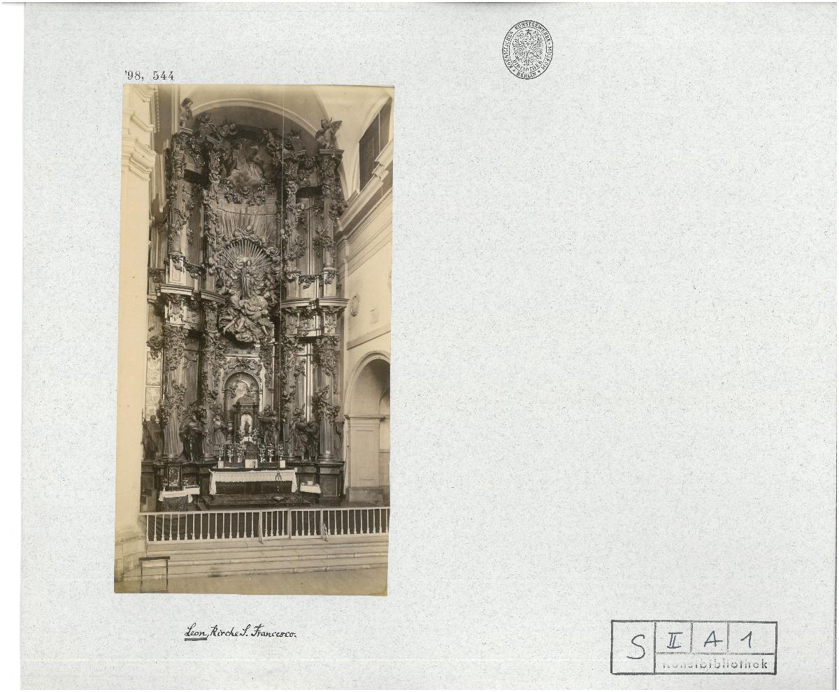 León, Villafranca del Bierzo, Kirche San Francisco, Retabel