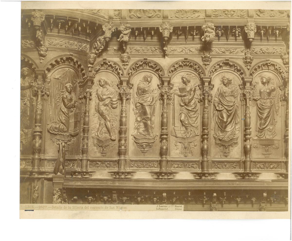 León, Kloster San Marcos, Quaderstain, Detail