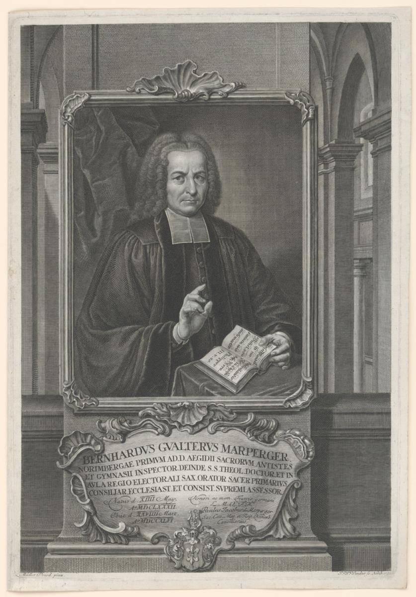 Porträt des Bernhard Walter Marperger