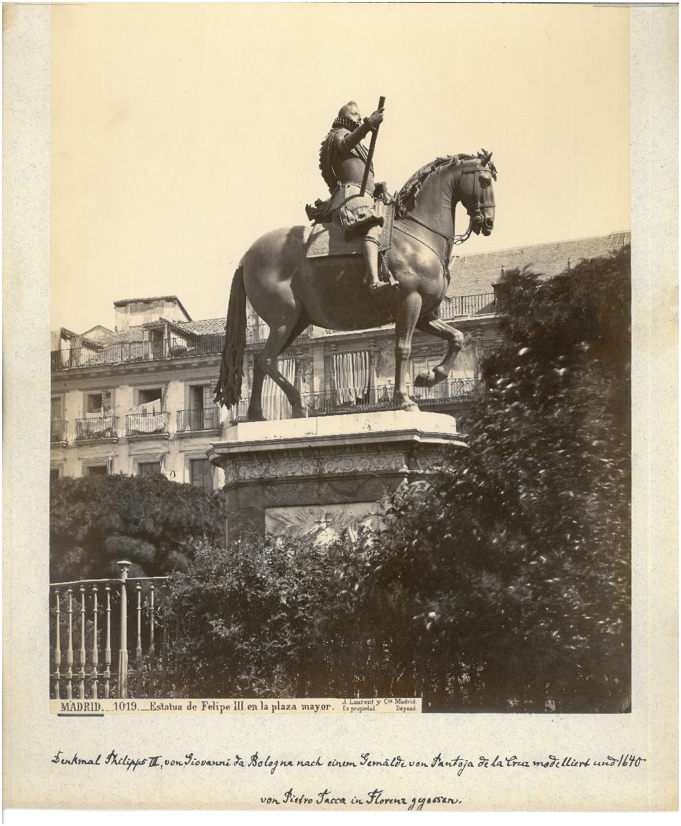Madrid, Plaza Mayor, Reitersandbild Philipps III