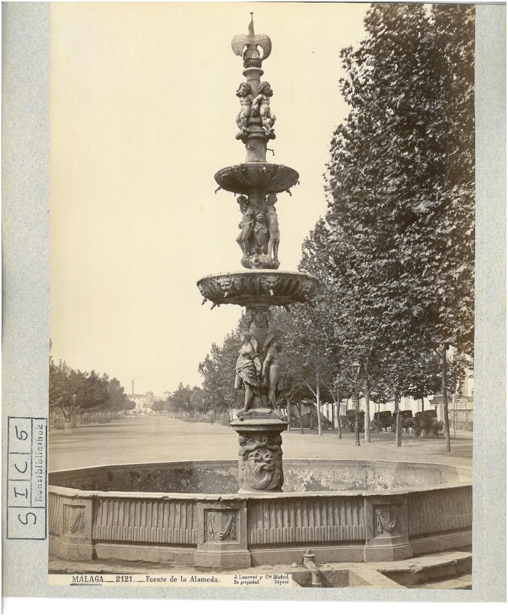 Málaga, Alameda, Brunnen