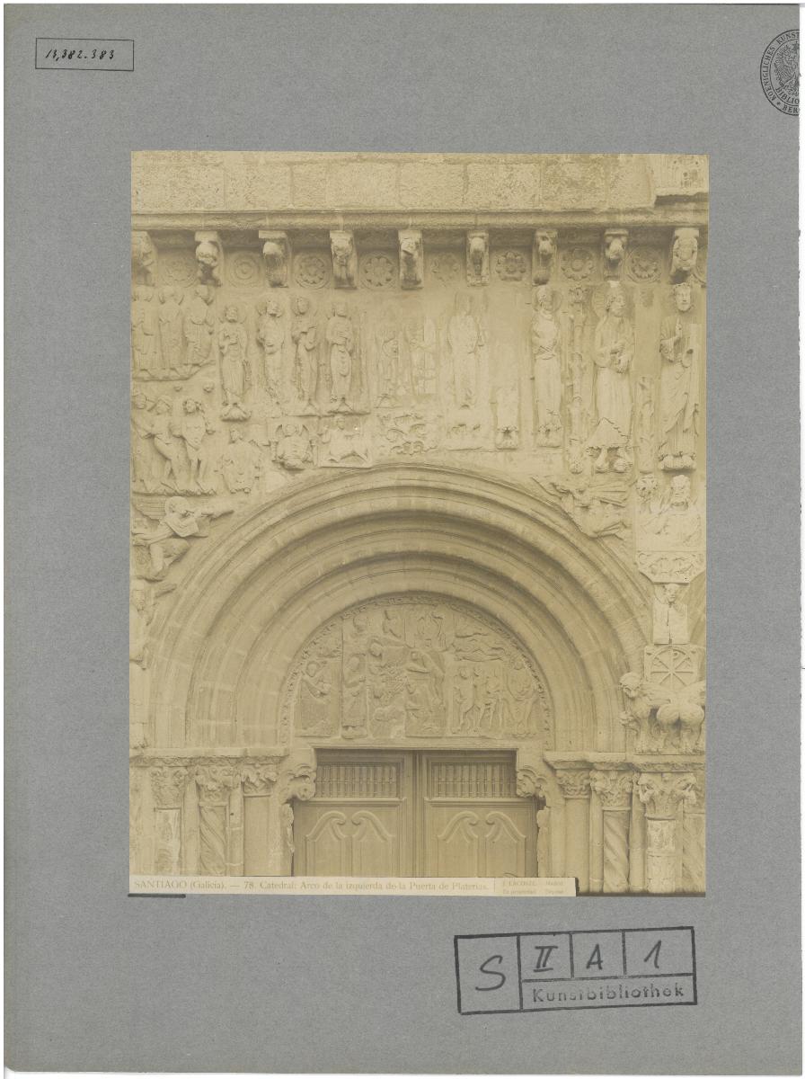 Santiago de Compostela, Kathedrale, Portal der Goldschmiede, linker Bogen