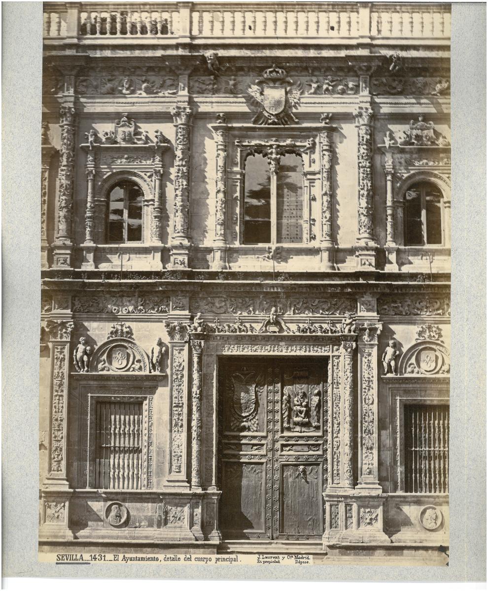 Sevilla, Rathaus, Ostfassade, Detail