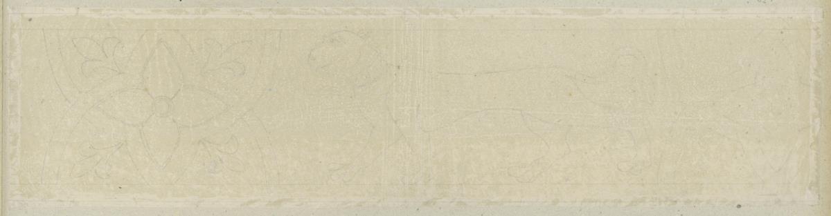 Skizzenbuch Italienreise, Messina, Dom, Detail der bemalten Holzdecke