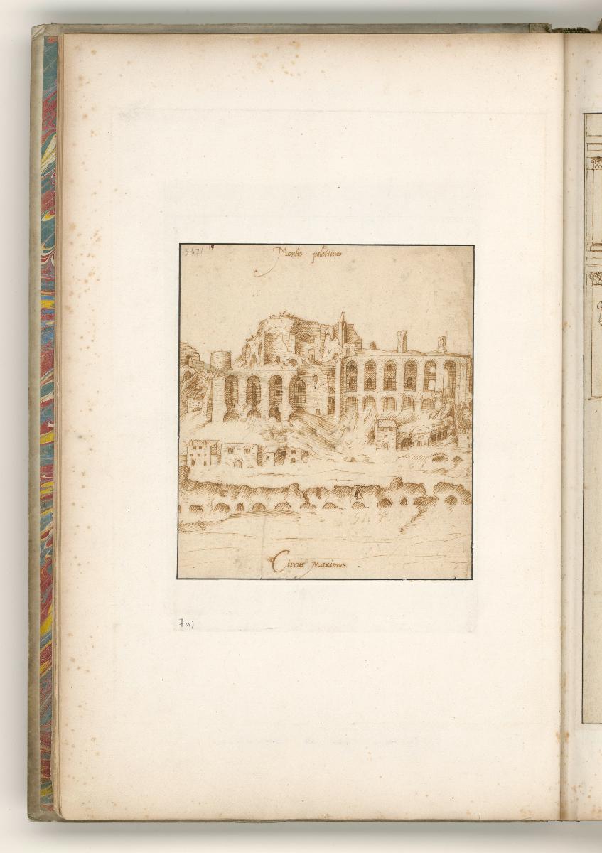 Rom, Vedute mit Blick auf die Kaiserpaläste auf dem Palatin und auf den Circus Maximus