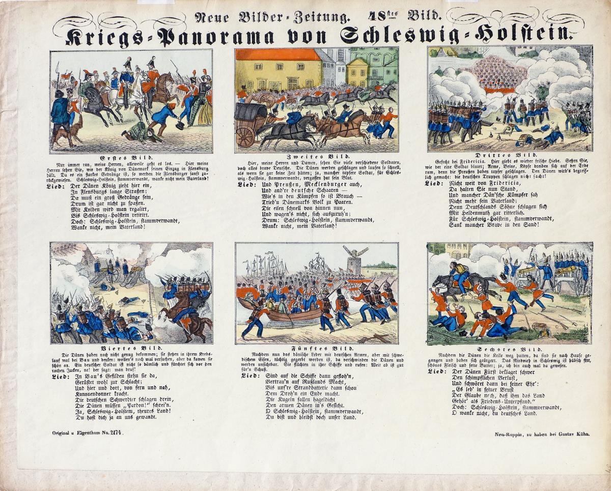 Neue Bilderzeitung. 48tes Bild. Kriegs-Panorama von Schleswig-Holstein.