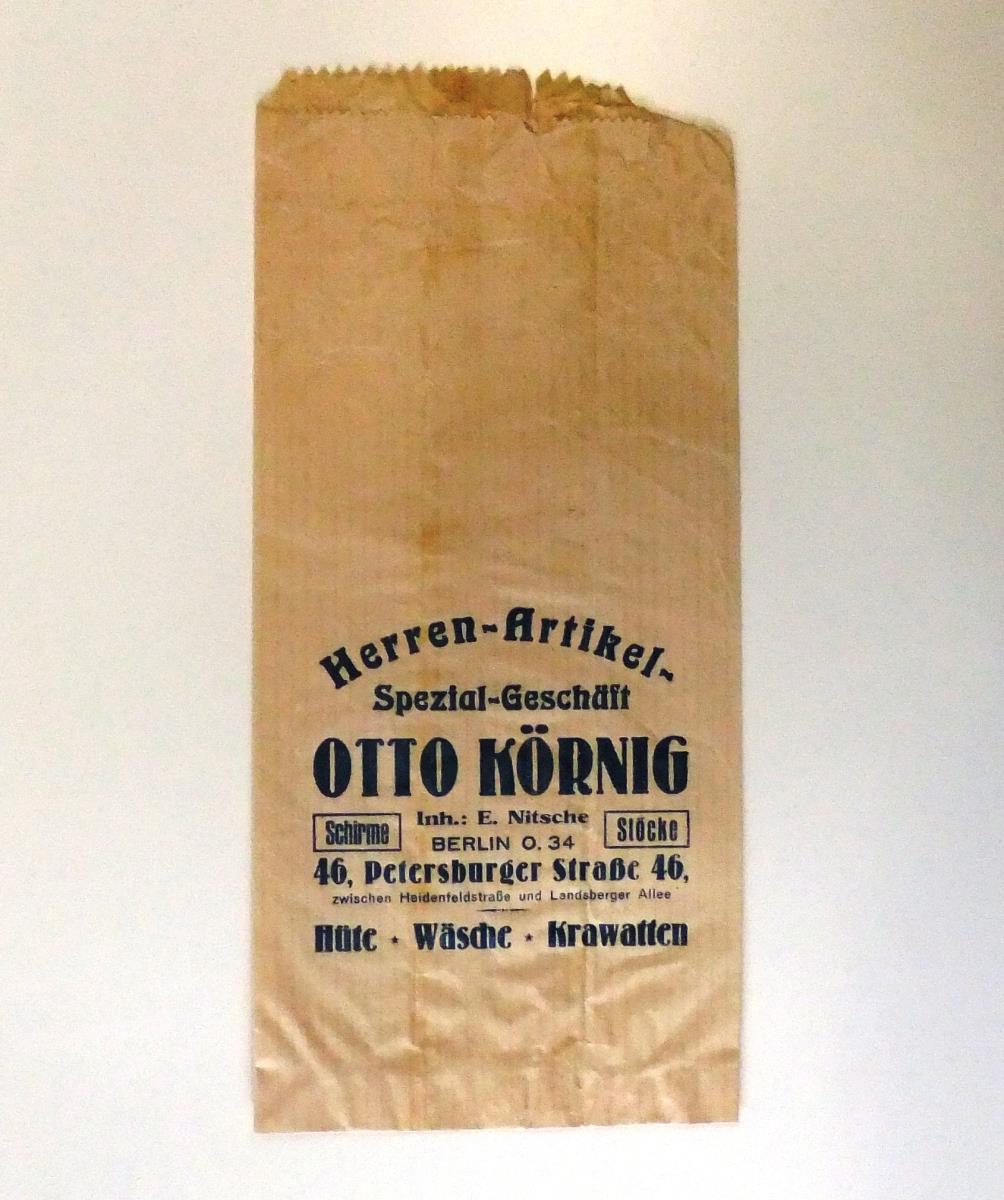 Herren-Artikel-Spezial-Geschäft Otto Körnig.