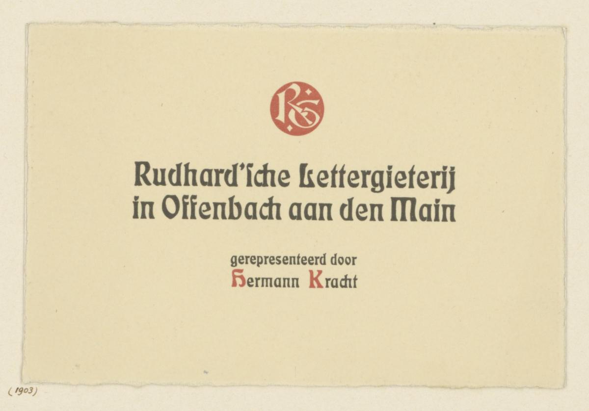 Rudhard'sche Lettergieterij in Offenbach aan den Main