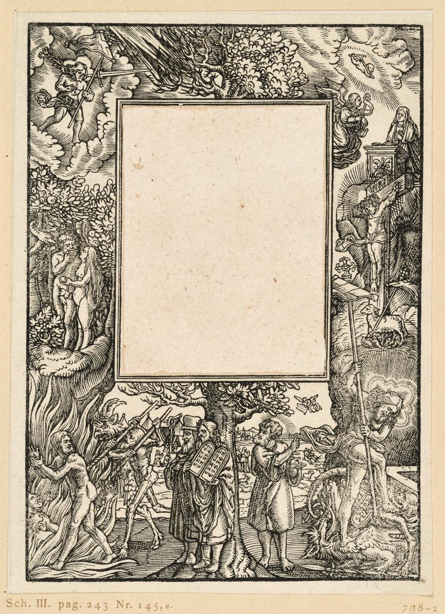 Titelbordüre mit biblischen Szenen