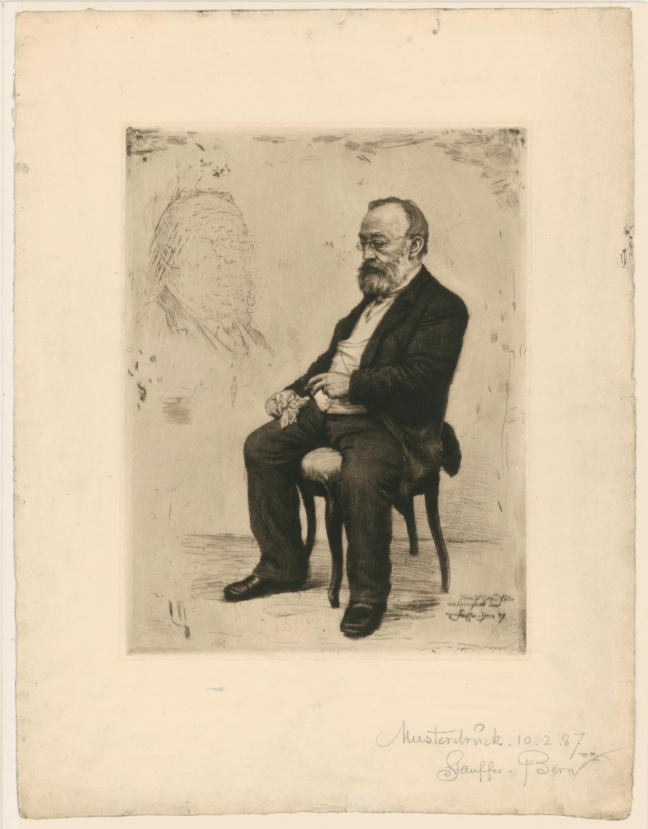 Gottfried Keller (4. Zustand)