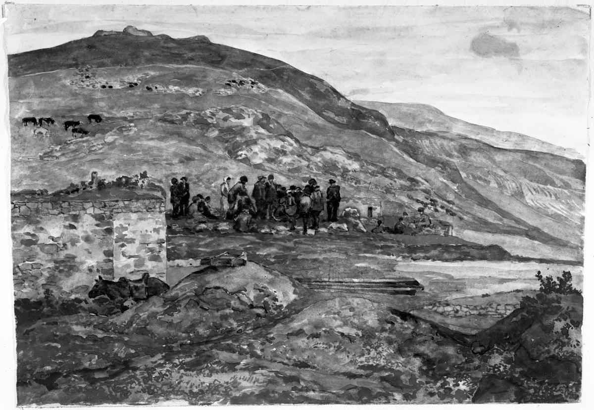 Studie zu dem Bild: Versammlung kurdischer Hirten