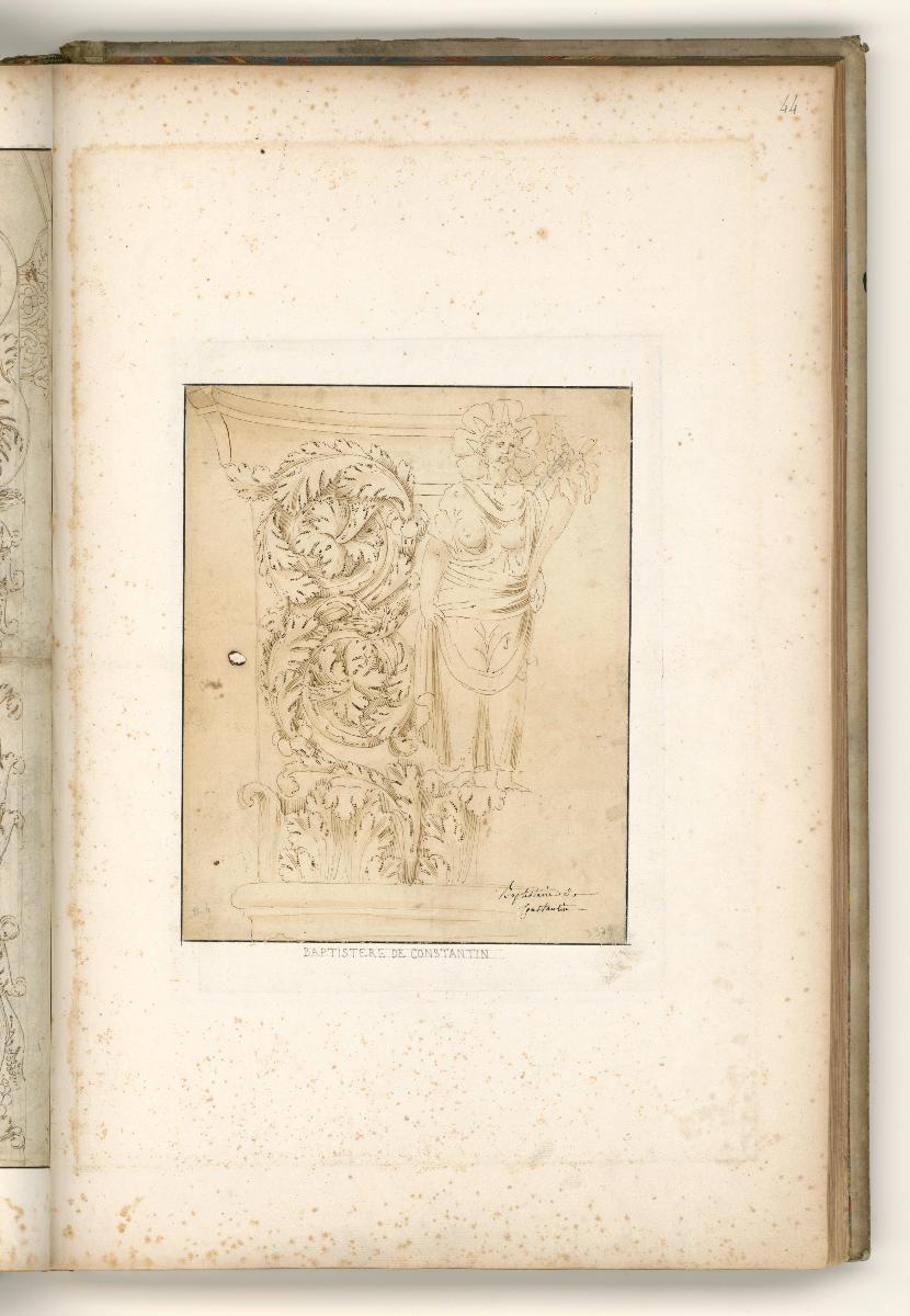 Rom, Baptisterium des Konstantin, figürliches Kapitell