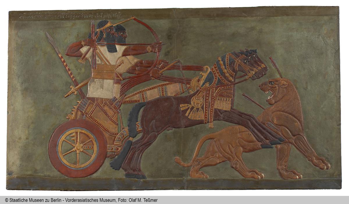 Relief mit Löwenjagd, Assurnasirpal II. (883-859 v. Chr.)