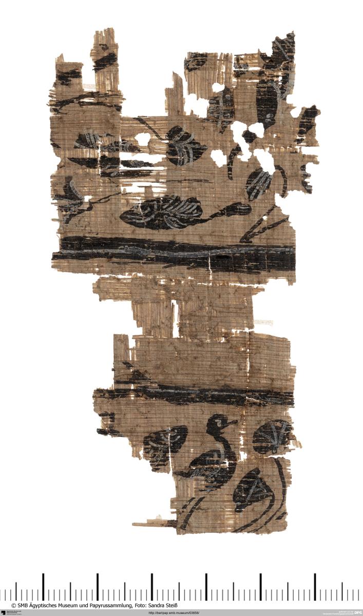 Papyrus mit einer Wirkmustervorlage