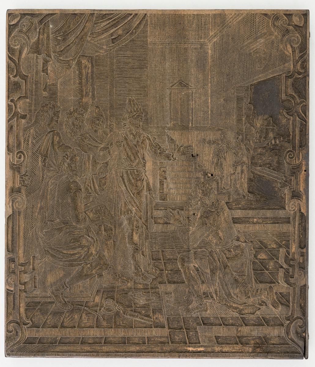 Gefangennahme, Verhör, Hinrichtung eines Eremiten (?); Becker: Geschichte Jesu von einem König, der mit seinen Dienern abrechnet
(4 Stöcke)