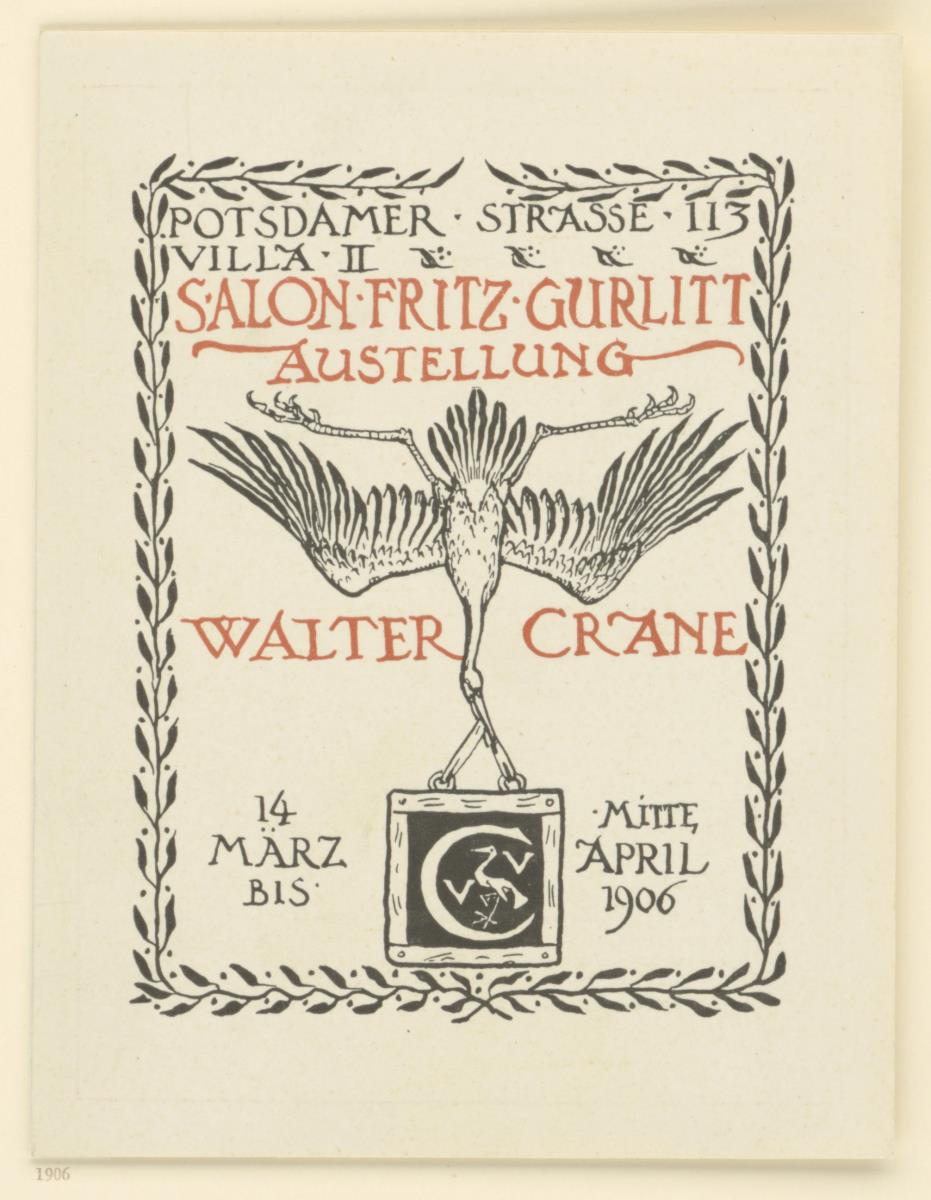 Salon Fritz Gurlitt. Ausstellung Walter Crane