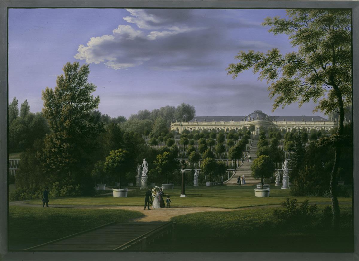 Schloss Sanssouci mit Terrassenanlagen