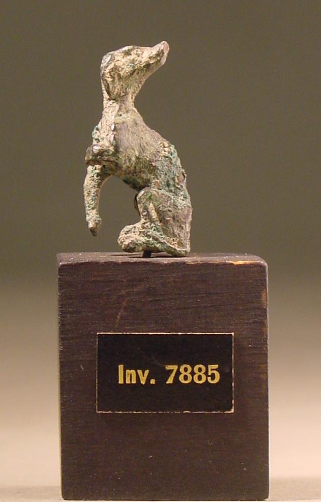 Kleine römische Statuette eines Hundes